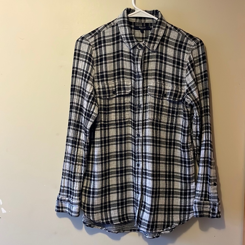 Madewell size small ex boyfriend flannel